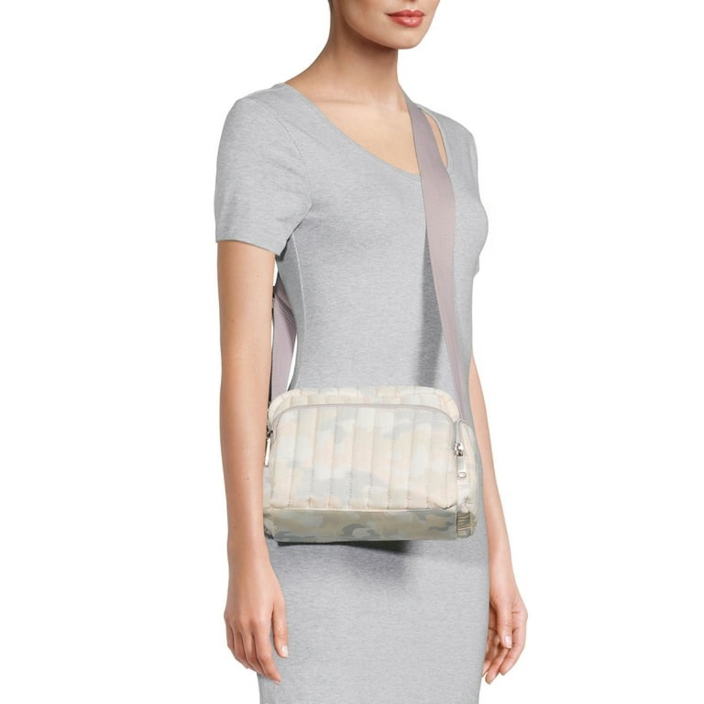 Time and Tru soft pastel camo crossbody quilted purse.